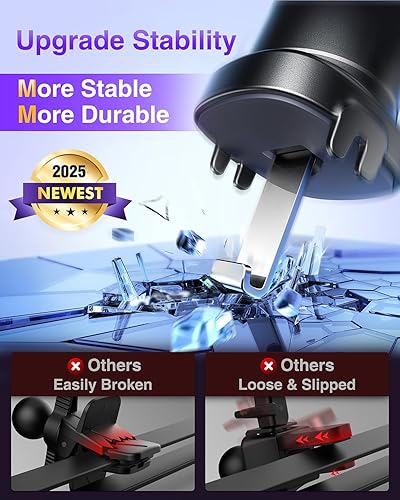 Miniatura 2 de VANMASS Soporte para teléfono de automóvil actualizado 2025 gancho de acero patentado Clip de montaje de teléfono para ventilación de automóvil,