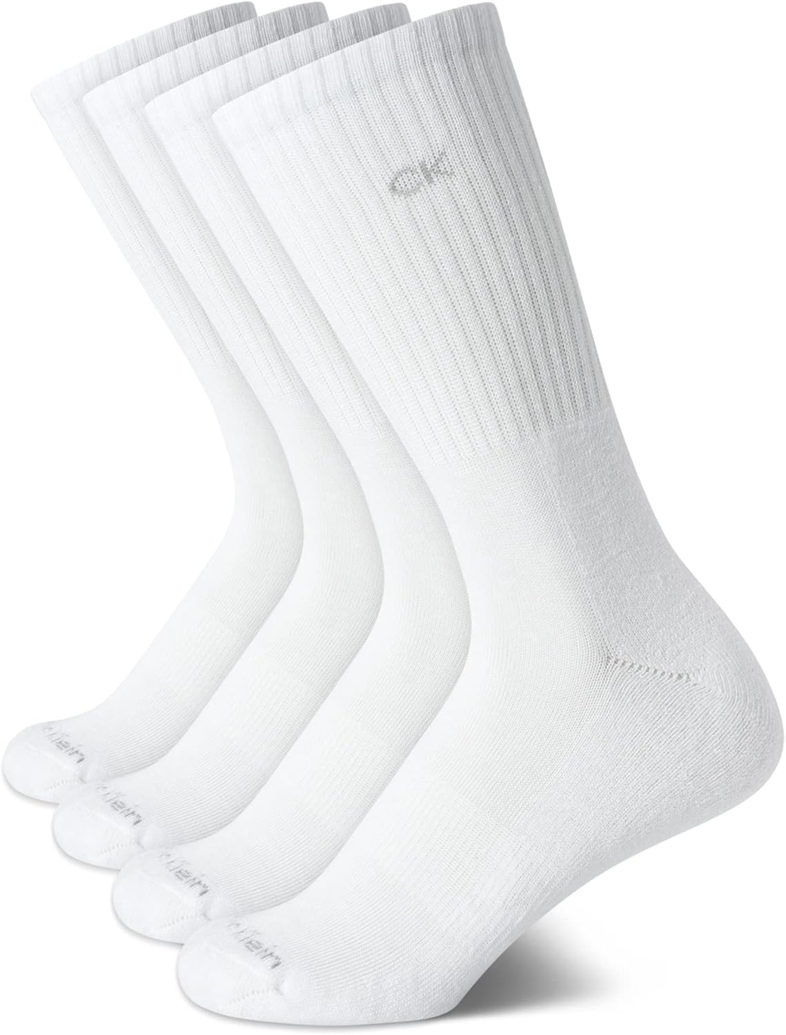 Calvin Klein Womens Crew Socks - Breathable Performance Soft Cushioned Athletic Crew Socks for Women for Running and Workout