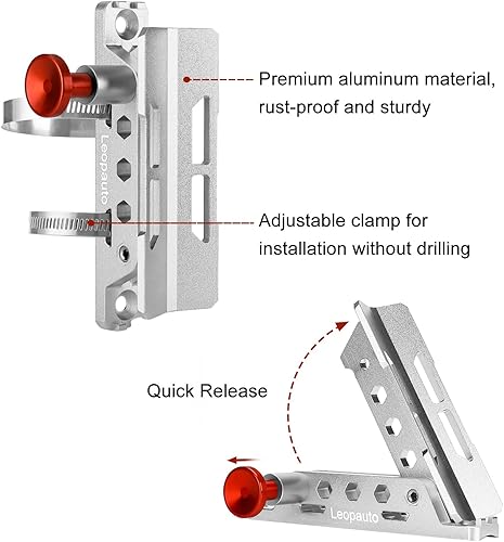 Miniatura 6 de Leopauto Soporte de Montaje para Extintor de Incendios de Vehículo, Soporte de Botella de Extintor de Incendios de Barra Antivuelco de Liberación