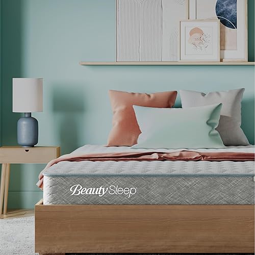 Beauty Sleep Midnight Slumber Medium 12" Queen Hybrid Mattress in a Box, Cooling, Breathable, and Pressure Relieving - 100 Night Trial, CertiPUR-US Certified and 10 Year Limited Warranty