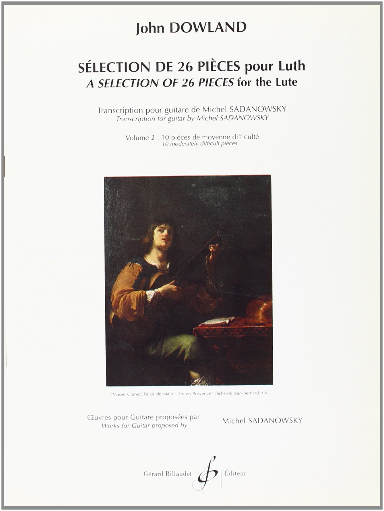 SELECTION DE 26 PIECES POUR LUTH VOLUME 2