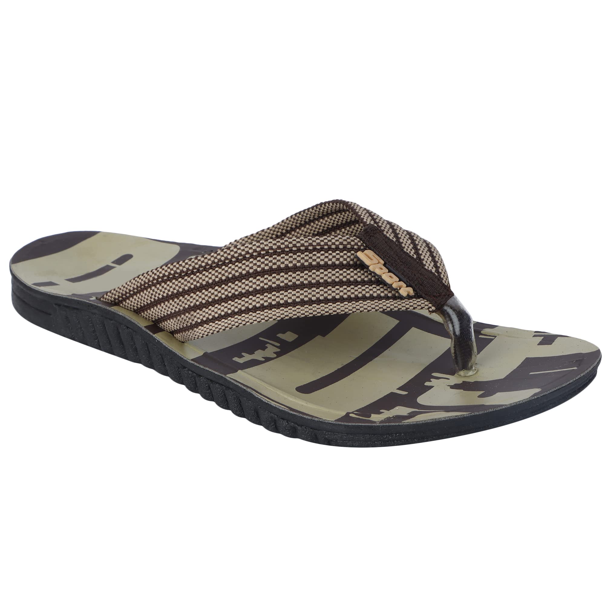 Aedee Mens Sport Flip Flops Comfort Casual Thong Sandals II Chappal II Slipper For Boys (HV-504-BR/BG) (B0BHNRN3KY) Amazon Price History, Amazon Price Tracker