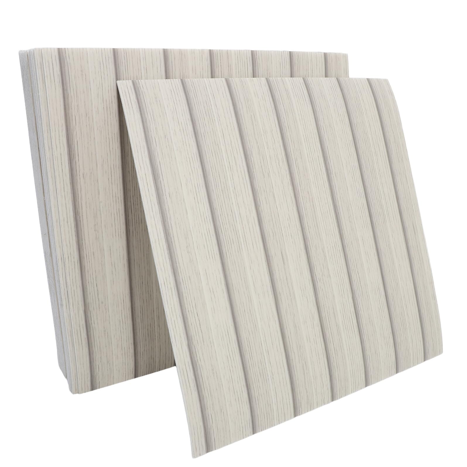 Papier peint panneau en bois gris foncé pour relooker un salon moderne