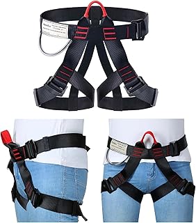 Climbing Harnesses Protect Waist Safety Harness, Half Body Climbing Harness with Durable Material Suitable for Camping Hik...