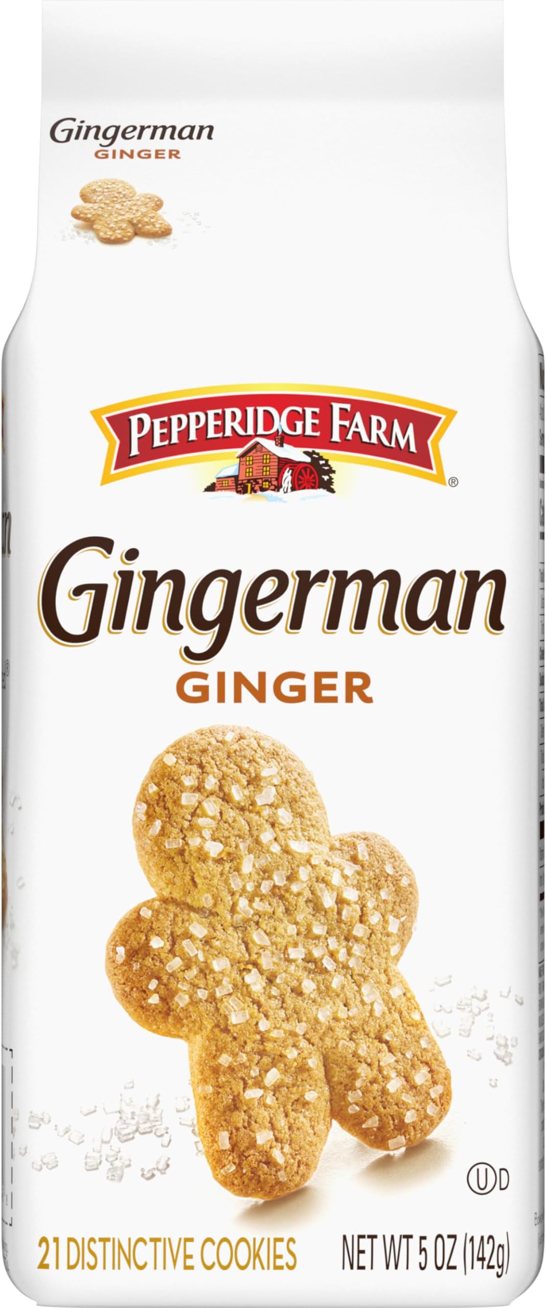 Pepperidge Farm Gingerman Cookies, 21 Ginger Cookies, 5 oz. Bag