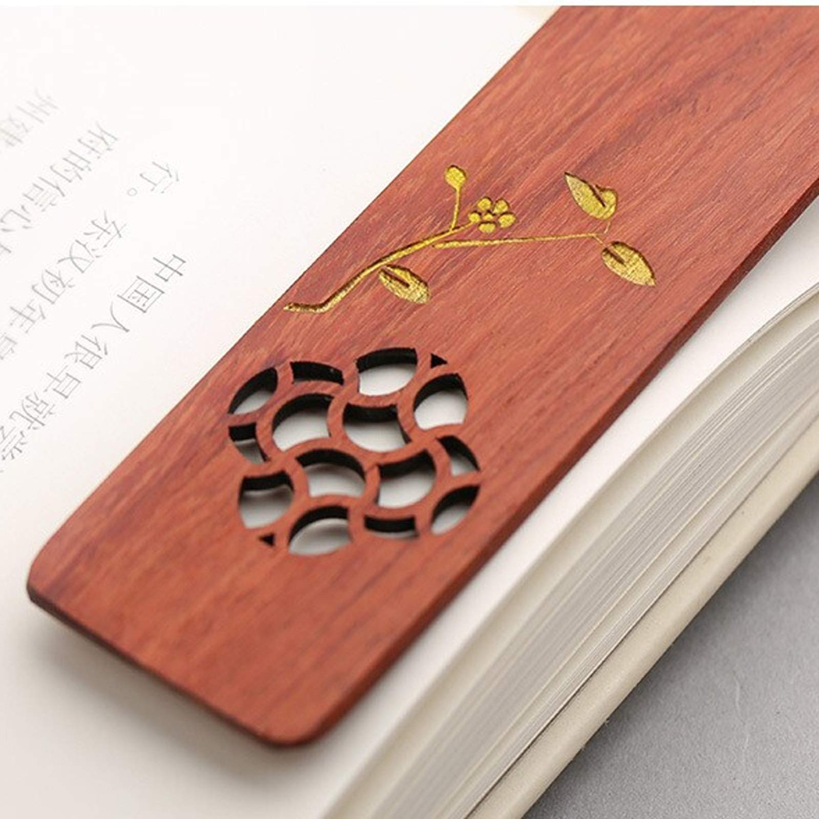 Lesezeichen Handgemachte antike hölzerne Lesezeichen Geschenkbox Set Holz-Lesezeichen mit schönen Quasten ist ein für Lehrer Studenten, Männer und Frauen praktische Geschenke Buch Markierungen