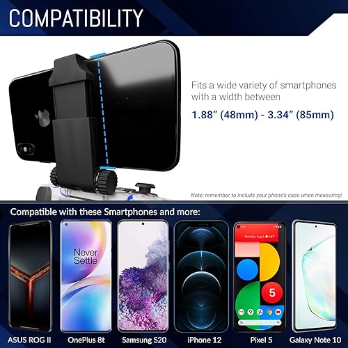 Vista 6 de Orzly Soporte para teléfono portátil para PS5, soporte para teléfono con controlador DualSense compatible con el controlador PlayStation 5 Dualsense