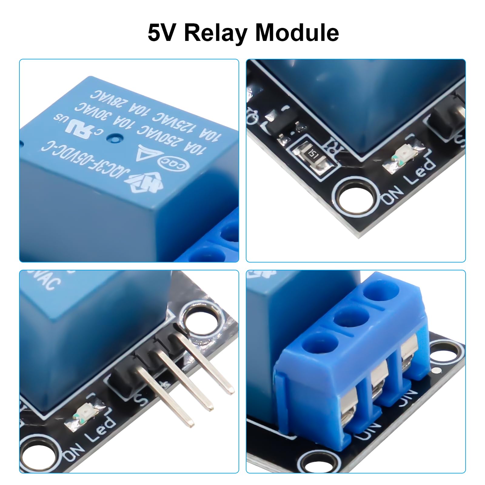 5 PCS 5V Modulo relè per PIC AVR DSP ARM Compatibile con arduino