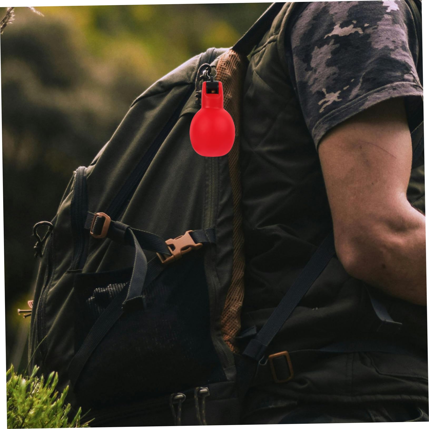 BESPORTBLE Outdoor-Pfeife pfeifenständer düdük Notfall Pfeife notfallausrüstung Campingpfeife tragbare kleine Pfeife Multifunktions-Quetschpfeife Jagdpfeife Pfeife für Camping PVC rot