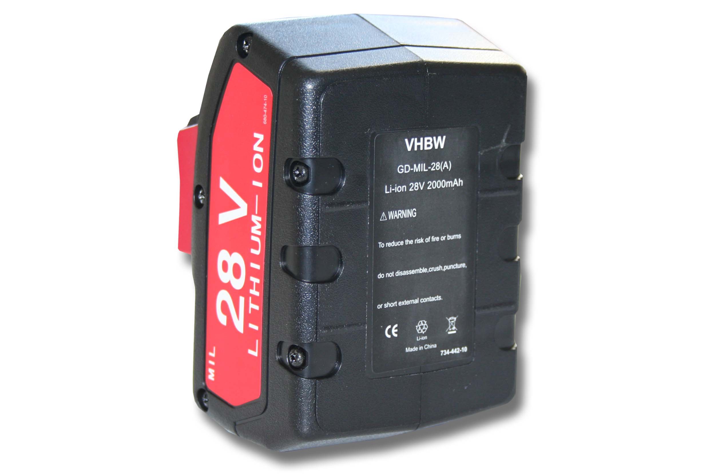 Batteria Litio 28V 6000mAh Per AEG/Milwaukee - Compatibile Con V28, HD28, M28 Series E Modelli Specifici - Foto 7