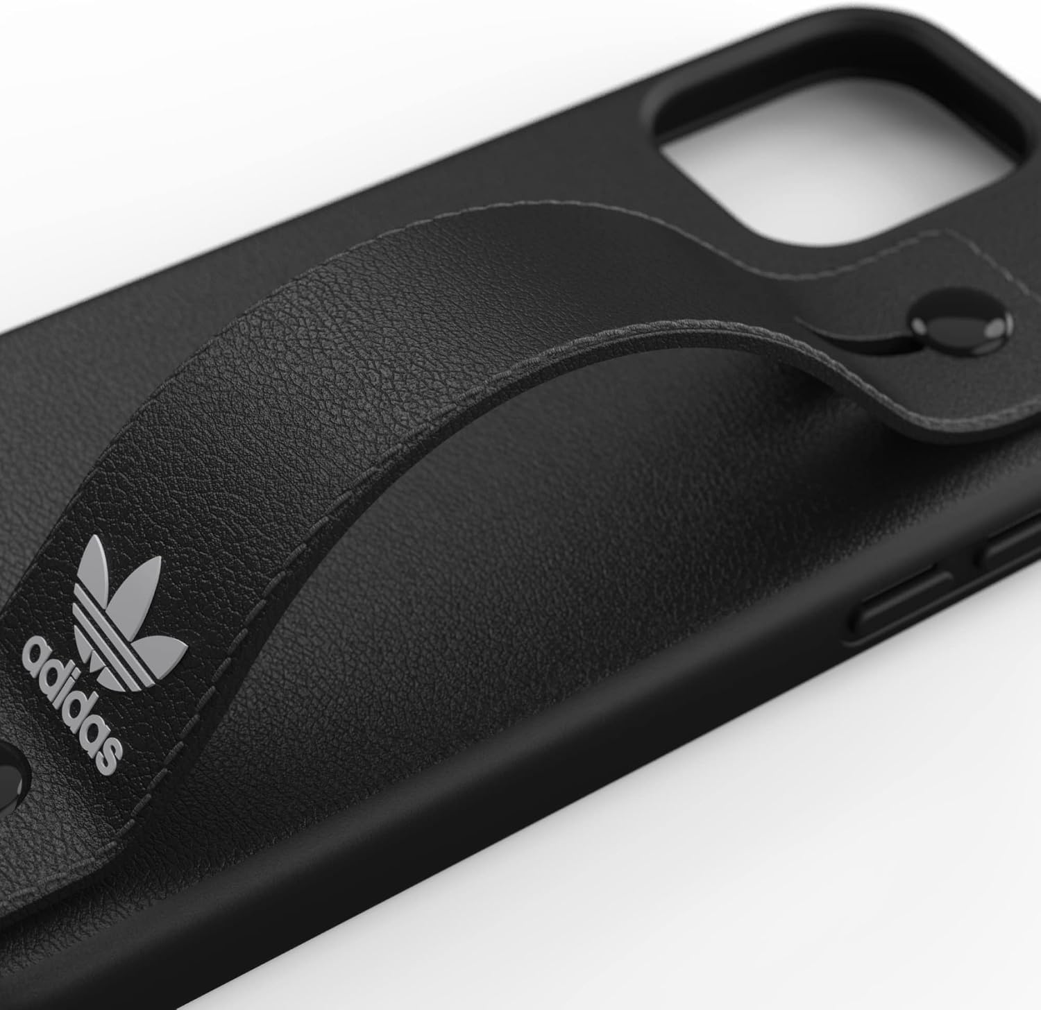 adidas Case Designed for iPhone 12 / iPhone 12 Pro 6.1, Hand Strap, Drop Tested Cases, Shockproof Raised Edges, Original Case, Black