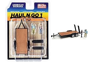 1/64 Diorama Haul N Go Trailer Figure Set