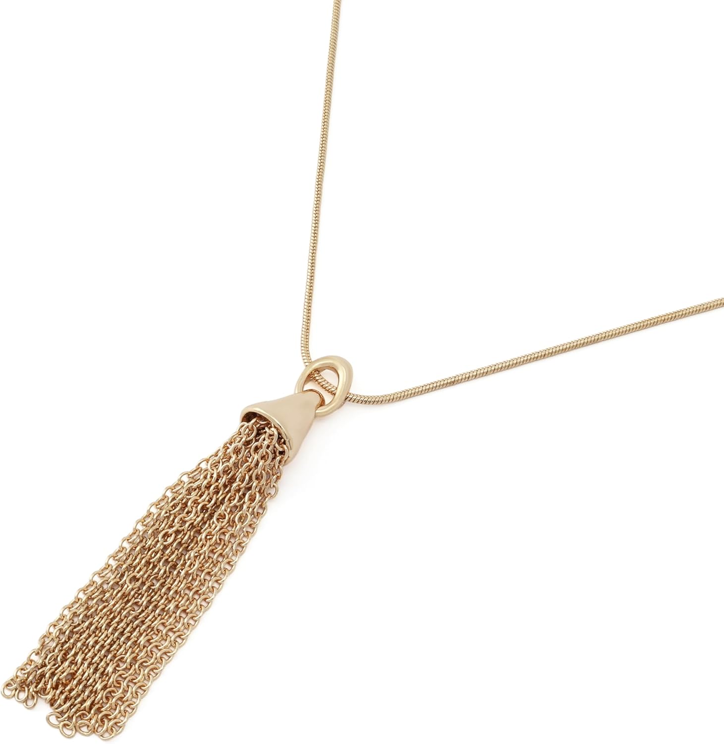 Robert Lee Morris Soho Jewelry Women's Fringe Tassel Pendant Necklace