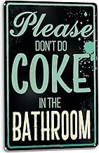 Bathroom Law Tin Sign 8X12IN Edgy Metal Wall Art for Bar Restroom, College Dorm & Retro Comedy Decor