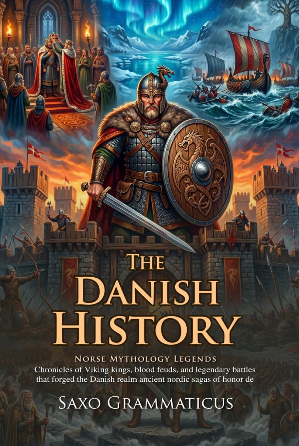 The Danish History: Ancient Norse Myths and Viking Legends of Denmark: Epic Nordic Heroes - Fully Illustrated Edition with Author Biography
