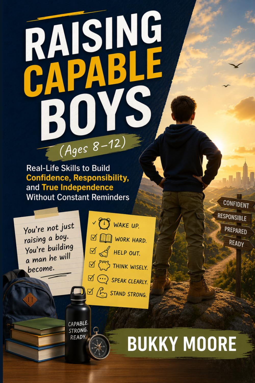 Raising Capable Boys (Ages 8–12): Real-Life Skills to Build Confidence, Responsibility, and True Independence Without Constant Reminders