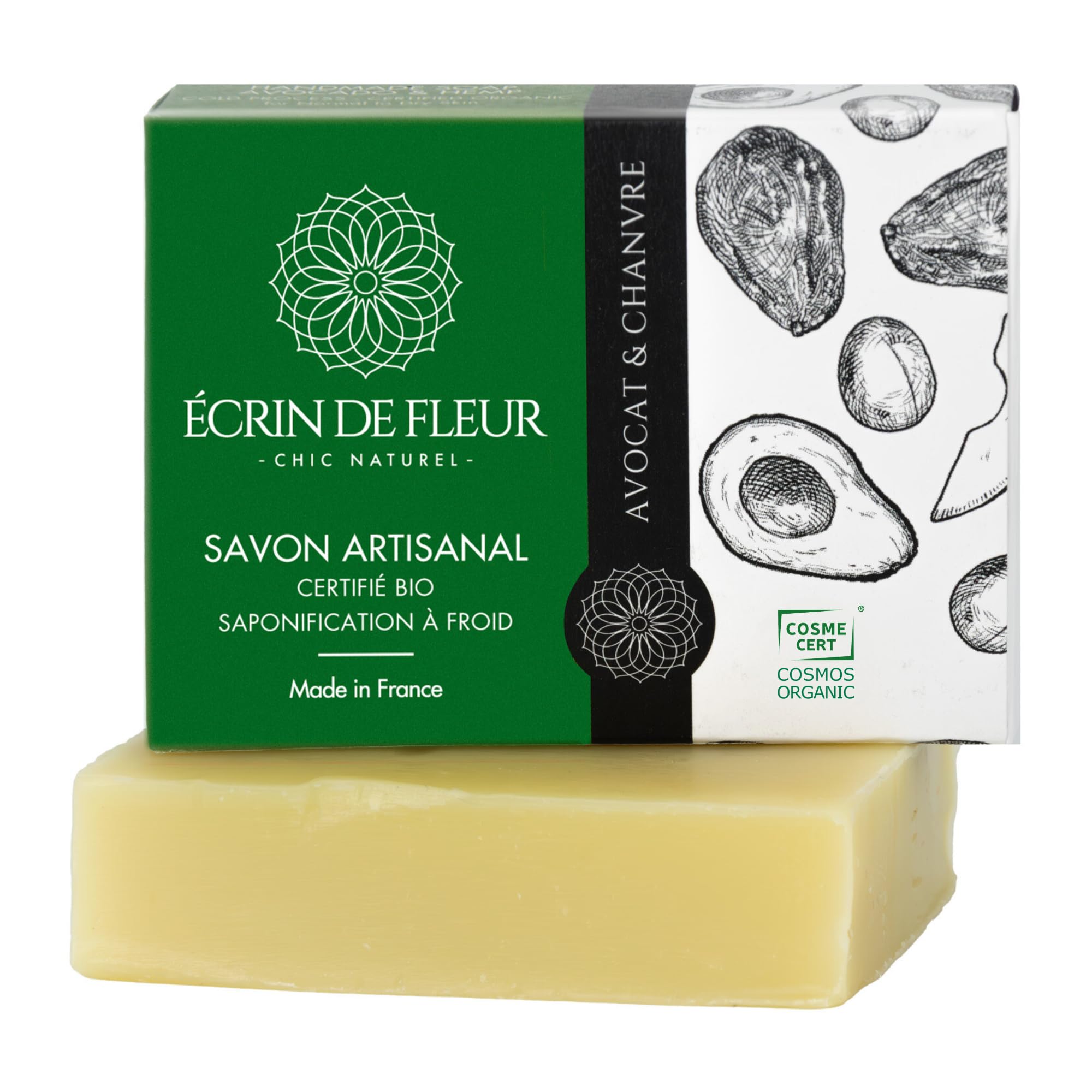 Écrin de Fleur – Jabón de Lavanda para Todo Tipo de Piel, Certificado COSMOS Organic y Nature et Progrès, Artesanal en Francia, Aceites Esenciales de Lavandín y Lavanda, 90g — view 12