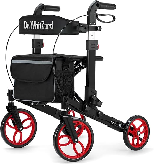 Dr.WhitZard Walkers for Seniors 500lbs Rollator Walker
