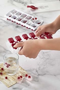 Deconox 2 Silicone Based Freezer, 12-Piece Ice Mold, Silicone Based Ice Mold, Practical and Flexible Silicone Based Freezer Set - Keep Your Drinks Cool!