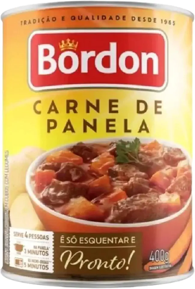 Carne Cubos C/ Cenoura e Batata Bordon - 400g