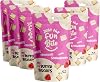 Just The Fun Bite Mini Butter Chocolate Biscuits Bites 100g x Pack of 6 - White Chocolate Biscuits Multipack, White Chocolate with Strawberry Cookies for Kids, Adults, Resealable Bag