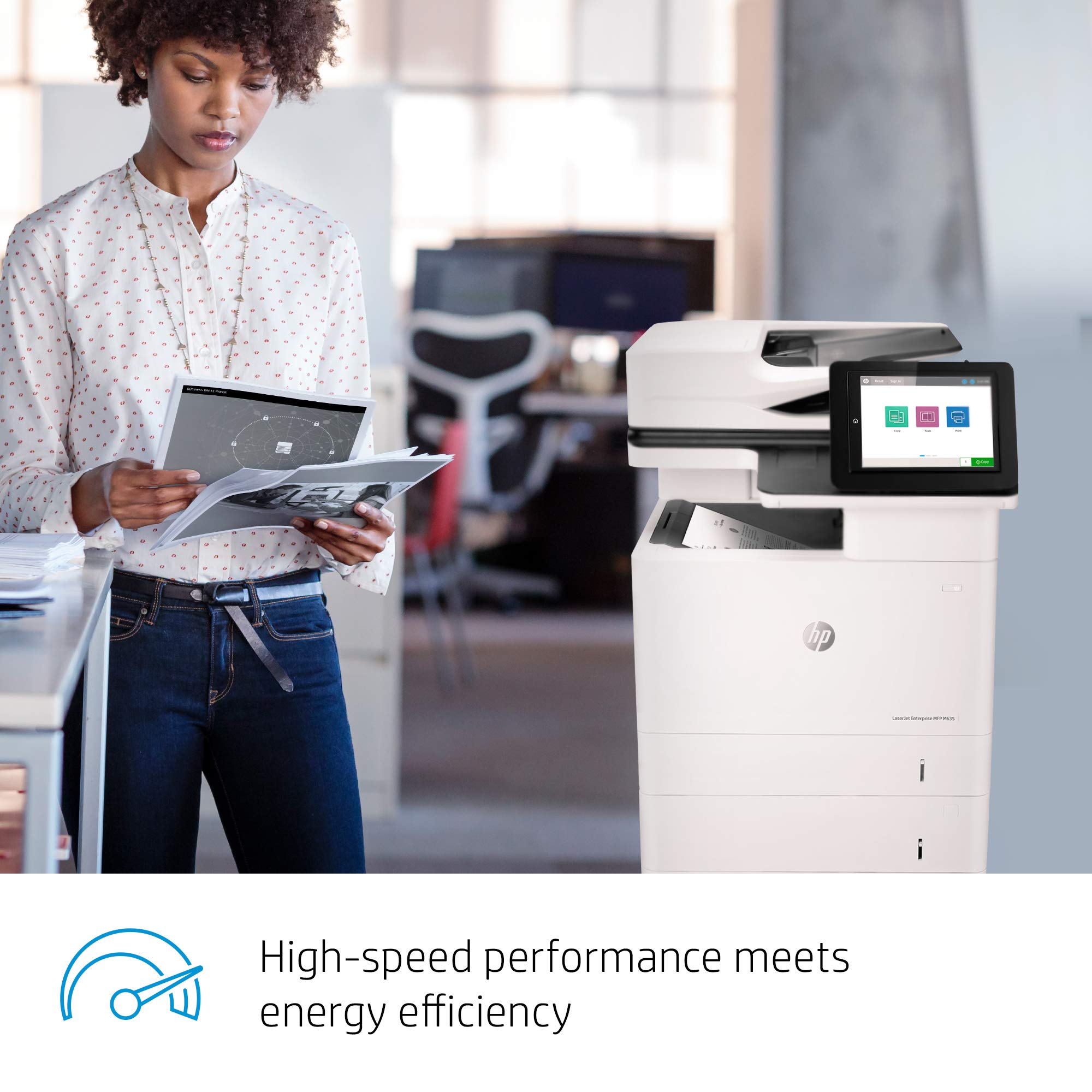 HP LaserJet Enterprise MFP M635fht Monochrome Multifunction Printer