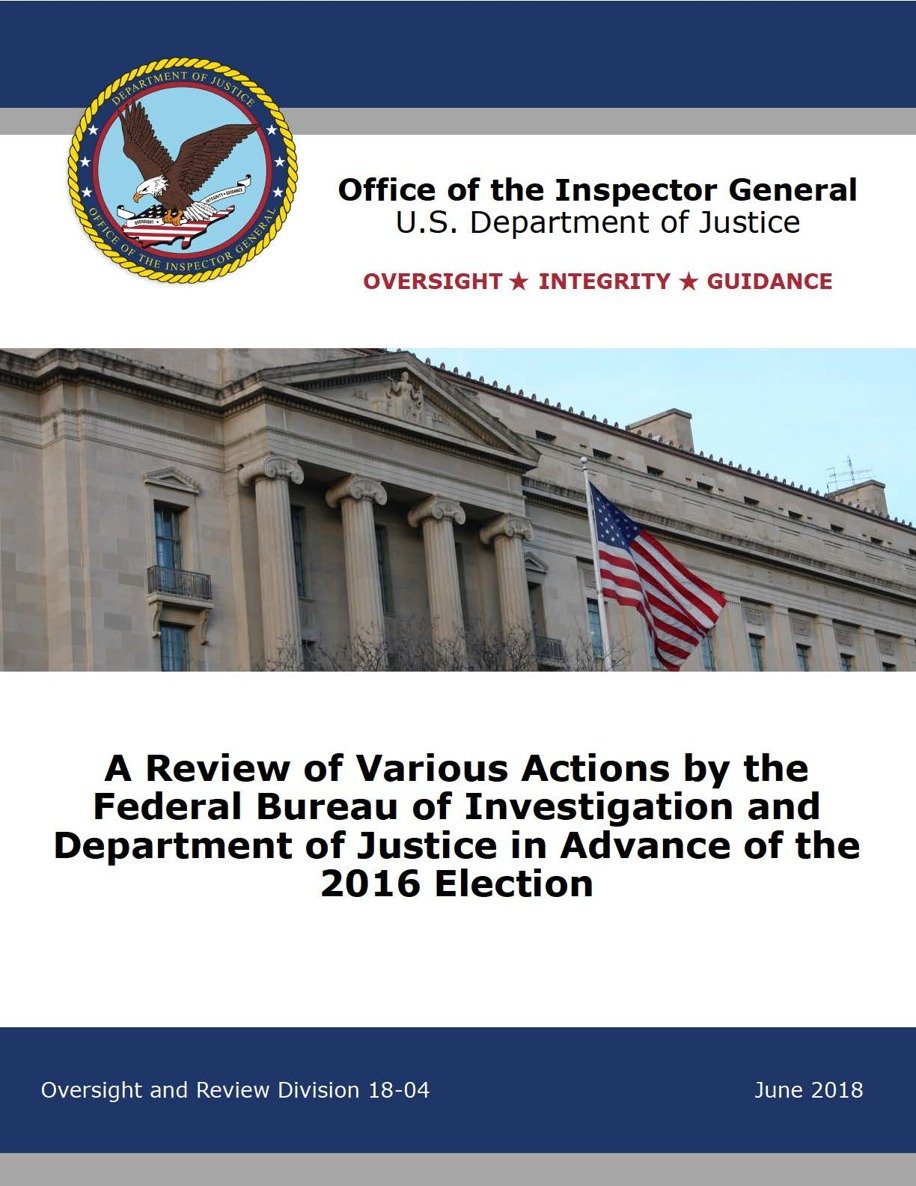 FBI IG Report: A Review of Various Actions by the Federal Bureau of
