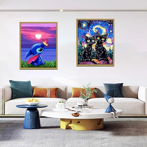 Miniatura 3 de FILASLFT Pintura por números para adultos, kits de pintura por números sobre lienzo, pintura al óleo para principiantes, 16 x 20 pulgadas