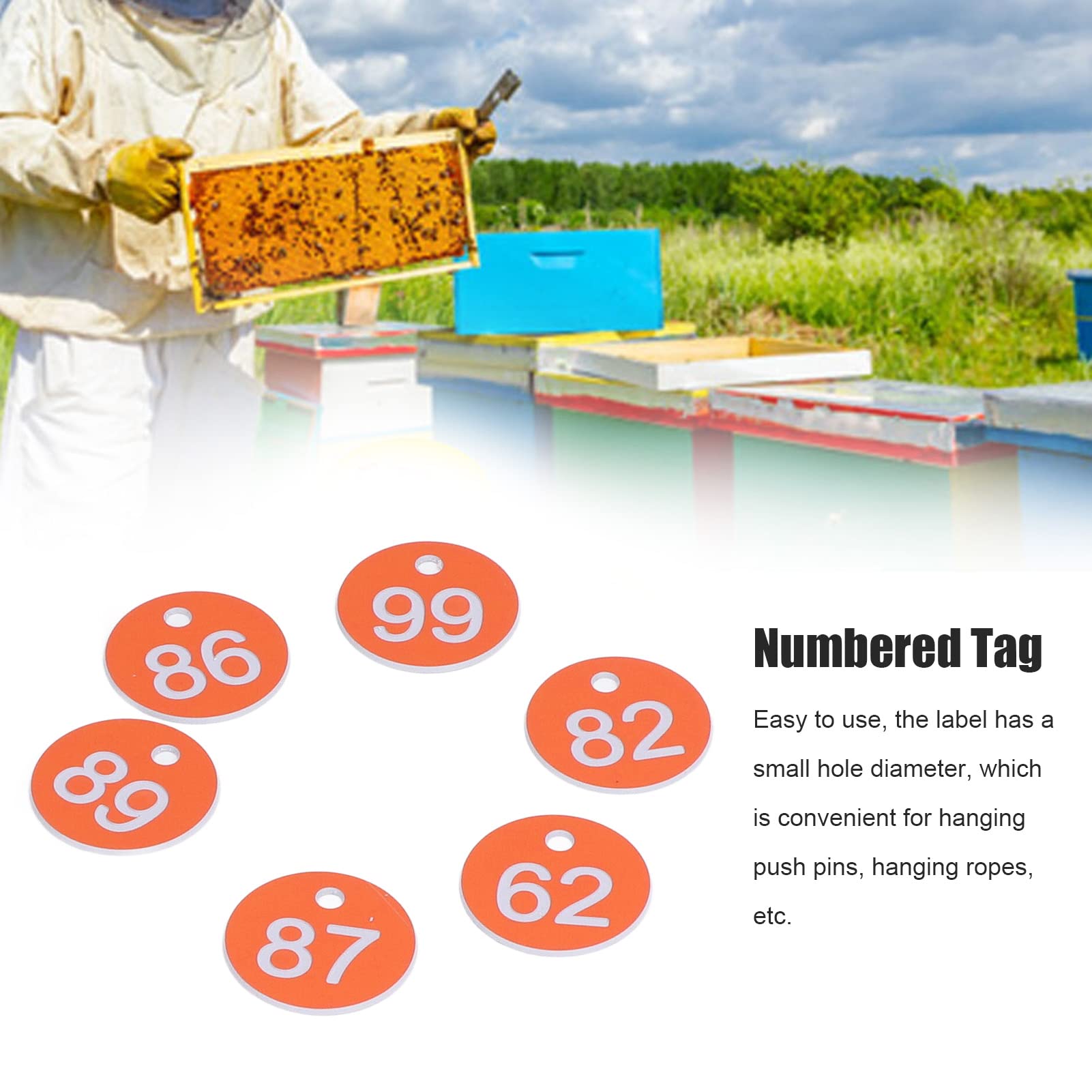 TOPINCN 50Pcs Numbered Tags - Image 3