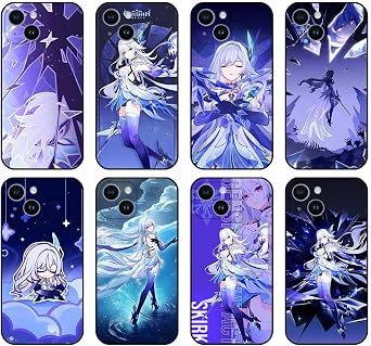 Skirk Phone Case for iPhone Cases Genshin Skirk Cover Compatible with Samsung Galaxy for Motorola G Stylus Multicolor