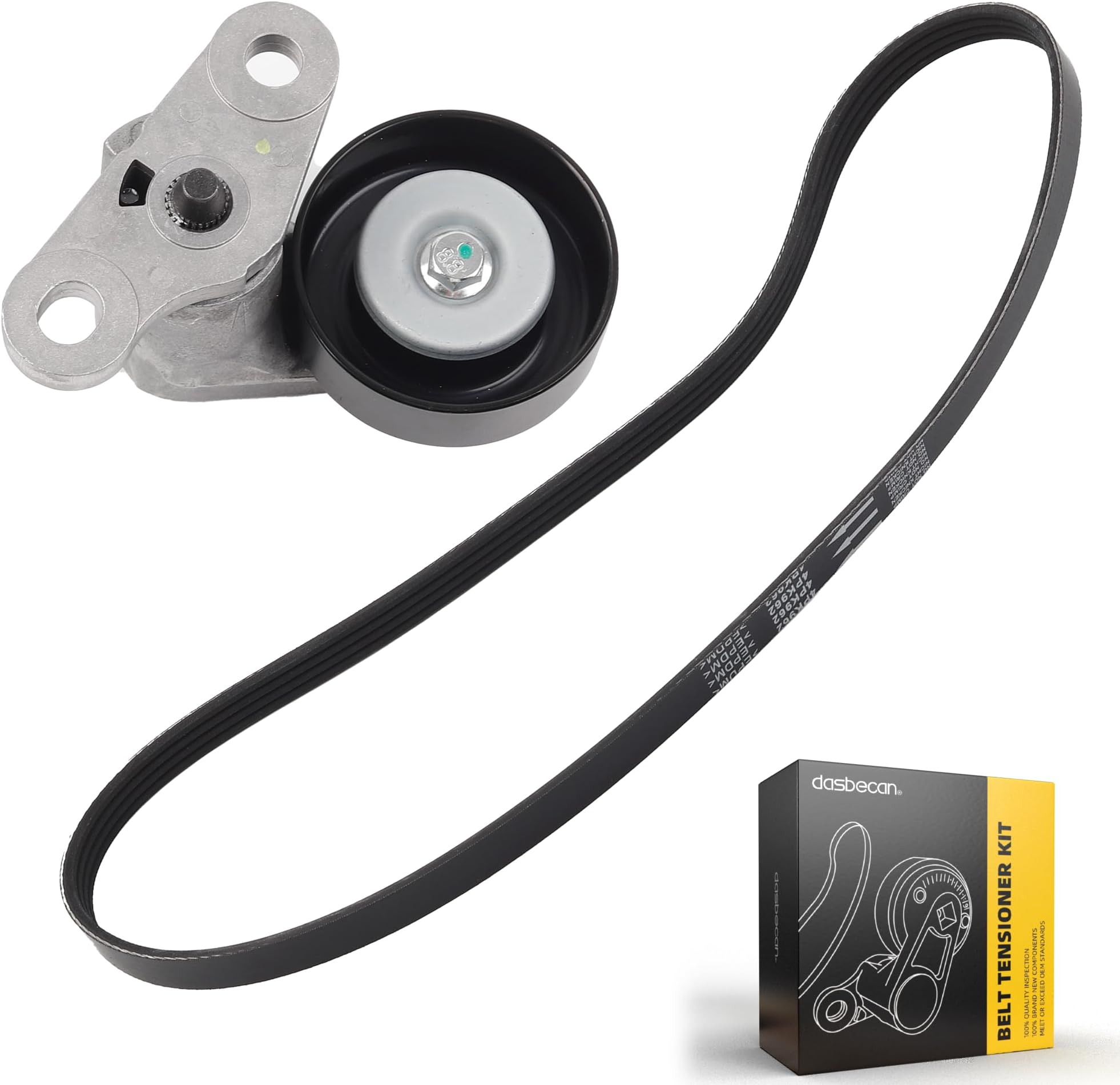 90K-38159 A/C Belt Tensioner Kit Compatible with Chevy Tahoe 2000-2008, Gmc Yukon 2000-2008, Cadillac Escalade 2002-2008, Chevy Avalanche 2002-2008 Replaces# 38159 ACK040378HD