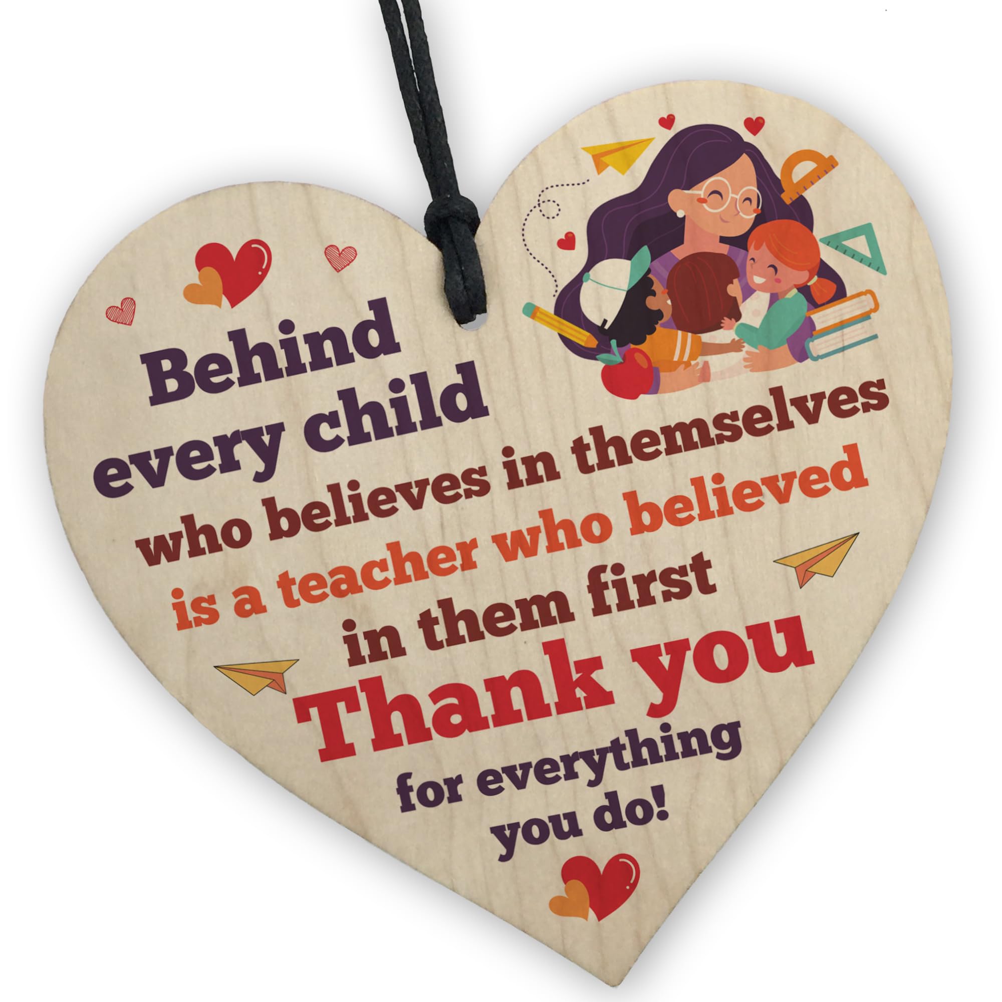 Red Ocean Thank You School Teacher Gifts, Leaving Appreciation Gifts for School Nursery Teacher or Teaching Assistant, Best Gifts for Teacher Women Men, For Teachers Day, Birthday, Christmas