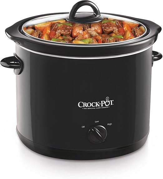 CrockPot SCR400B 4Quart Manual Slow Cooker, Black Home