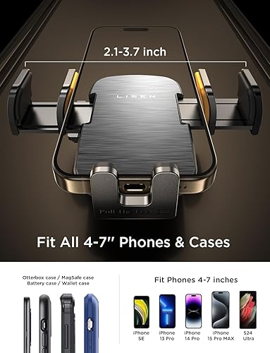 Miniatura 10 de LISEN Soporte para teléfono de CD para coche, iPhone 17, ranura ajustable para CD, soporte de teléfono resistente para tu automóvil, accesorios