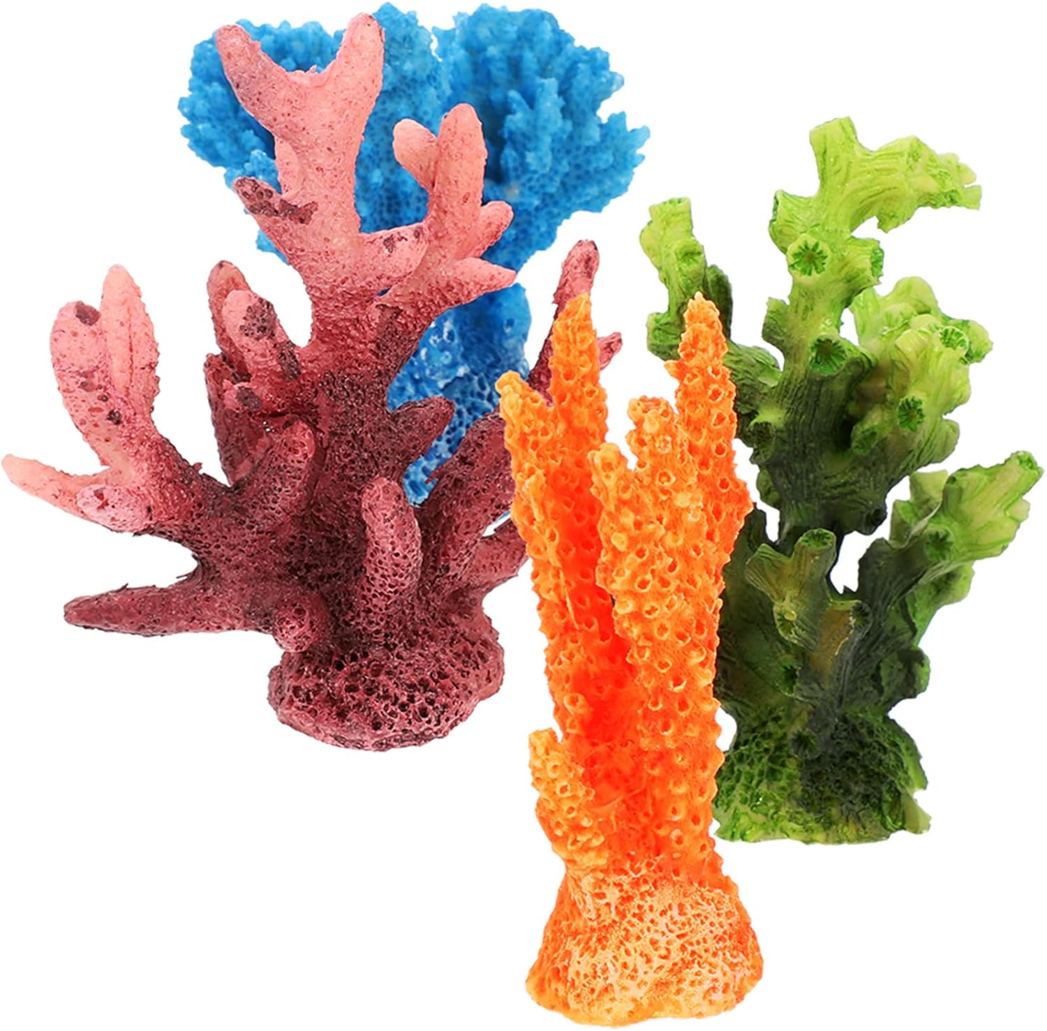 BESPORTBLE 20pcs Artificial Coral Decor for Fish Tank Delicate Landscape Aquarium Plants Resin for Desktop Tank Decoration Adds Natural Atmosphere to Aquatic Environments