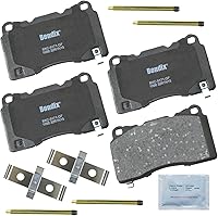 Vista 130 de Bendix Priority1 CFC154 - Juego de pastillas de freno de disco para Avanti II, Century, LeSabre, Regal, Riviera, chasis comercial, DeVille