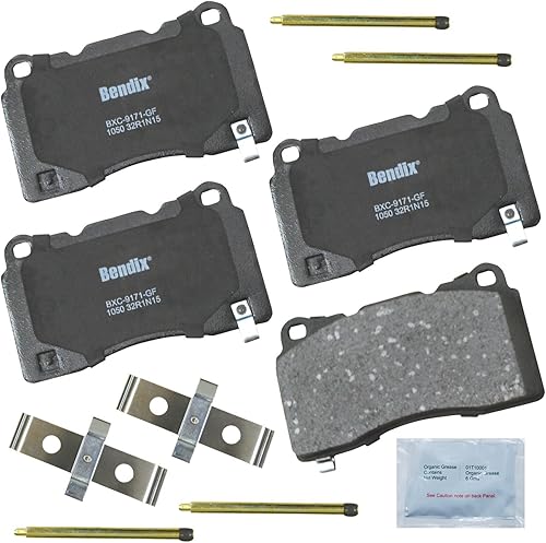 Miniatura 130 de Bendix Priority1 CFC154 - Juego de pastillas de freno de disco para Avanti II, Century, LeSabre, Regal, Riviera, chasis comercial, DeVille