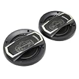 ciciglow 2 Pcs Car Audio Speakers, 300W Full Range Bass Car Coaxial Speakers, Audio Loudspeaker Loudspeaker, Ultra Slim Easy to Mount, for All Car Audio Systems
