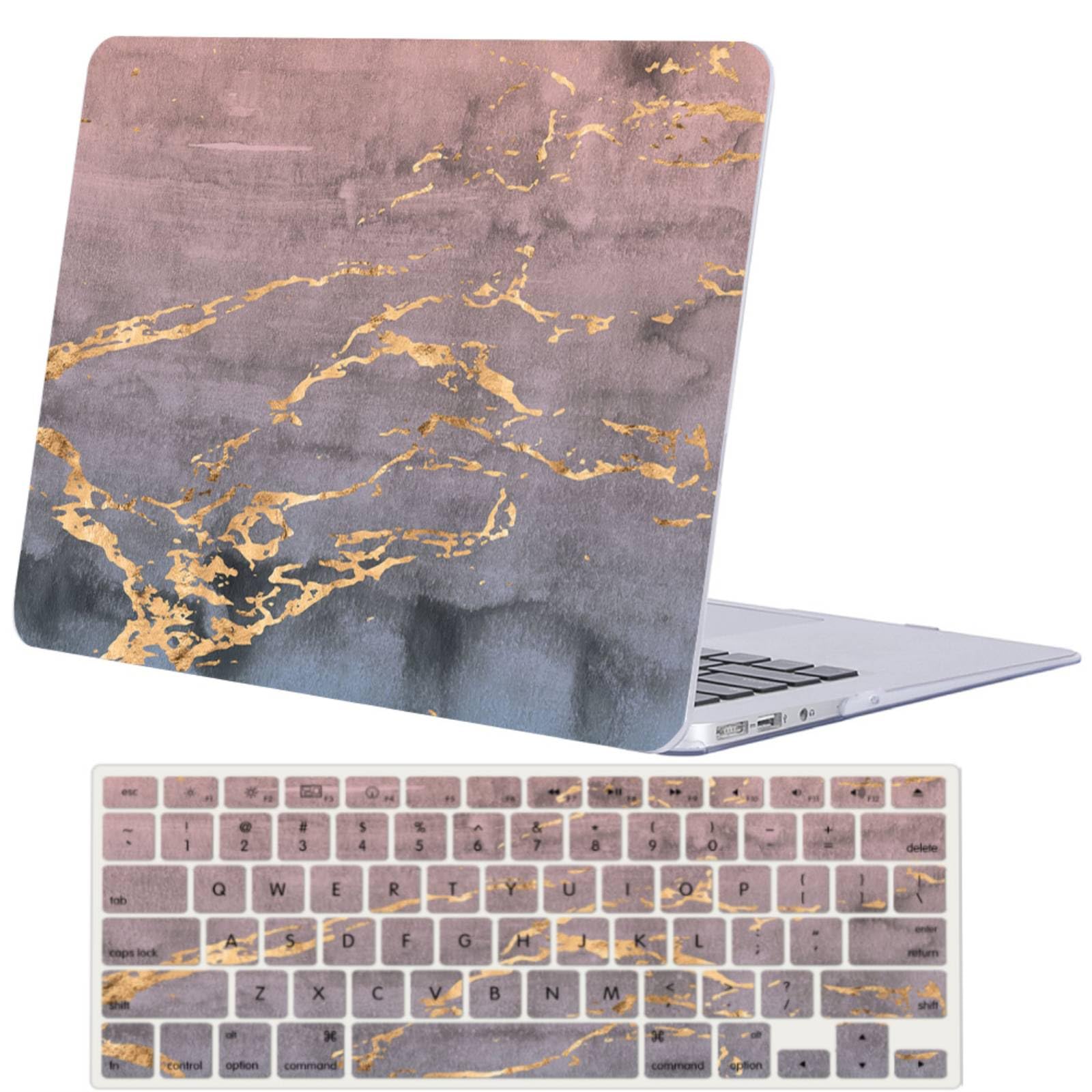 Funda MacBook 12 A1534 morada de plástico con cubre teclado 8