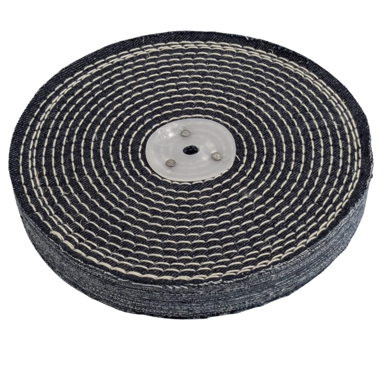 Disque de polissage en métal en coton 200 x 25,4 x 10 mm pour meule de banc avec fixation pour mandrin conique - Roue Polishing Wheel Finition miroir pour polir acier aluminium Meuleuse