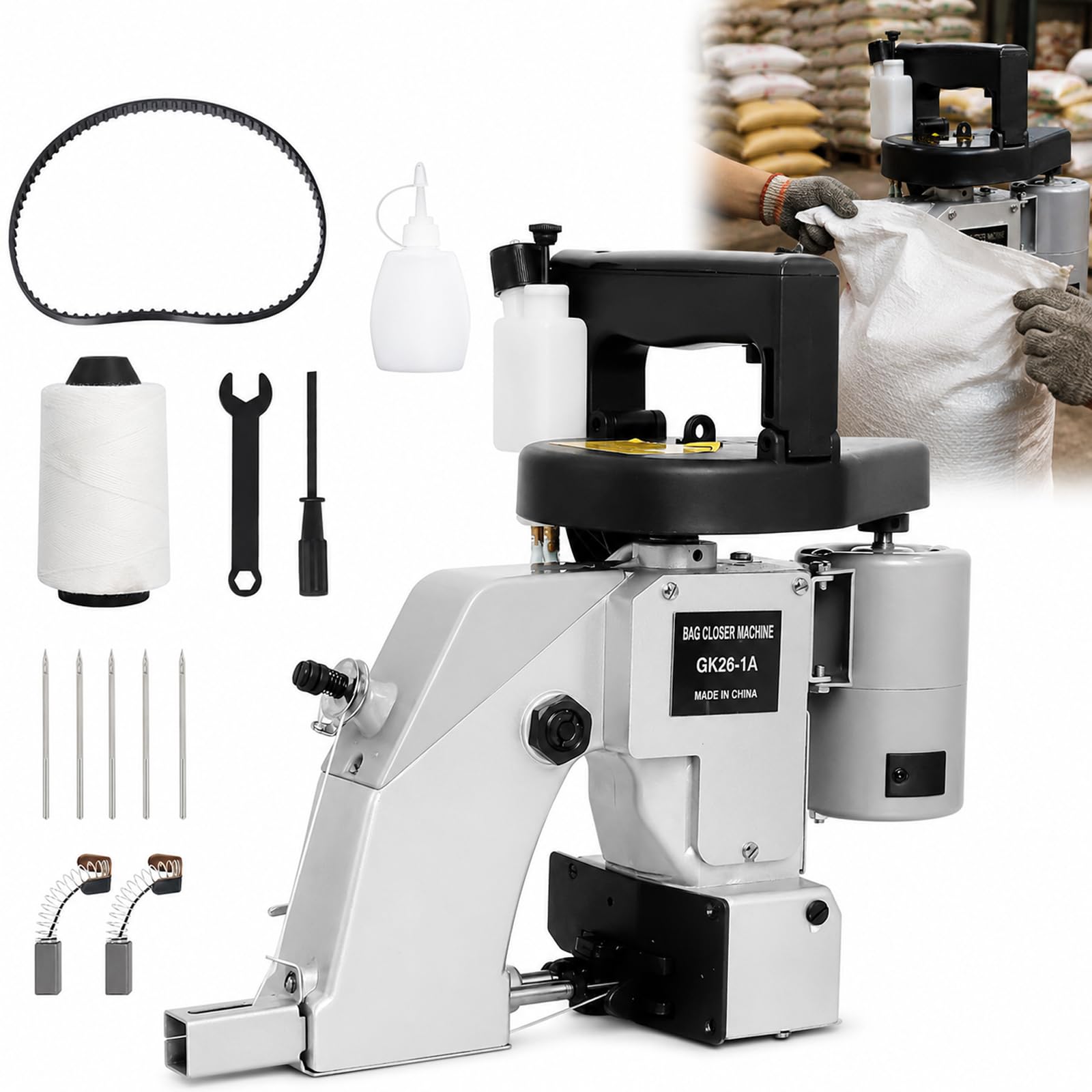 Amazon.com: Podoy GK26-1A Bag Sewing Closing Machine Heavy Duty