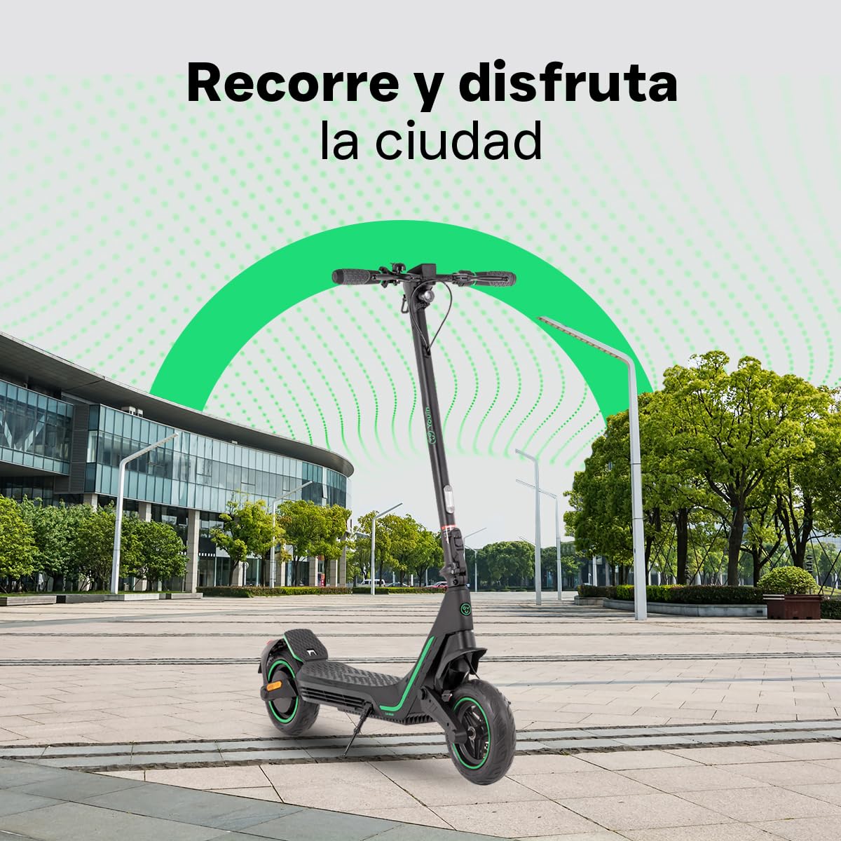 Youin Patinete Eléctrico XL3 - Potencia 800W - Velocidad 25 km/h - Autonomía 45 km - Frenos de Disco - Batería 36V 600Wh - Ruedas 10 - Homologado DGT