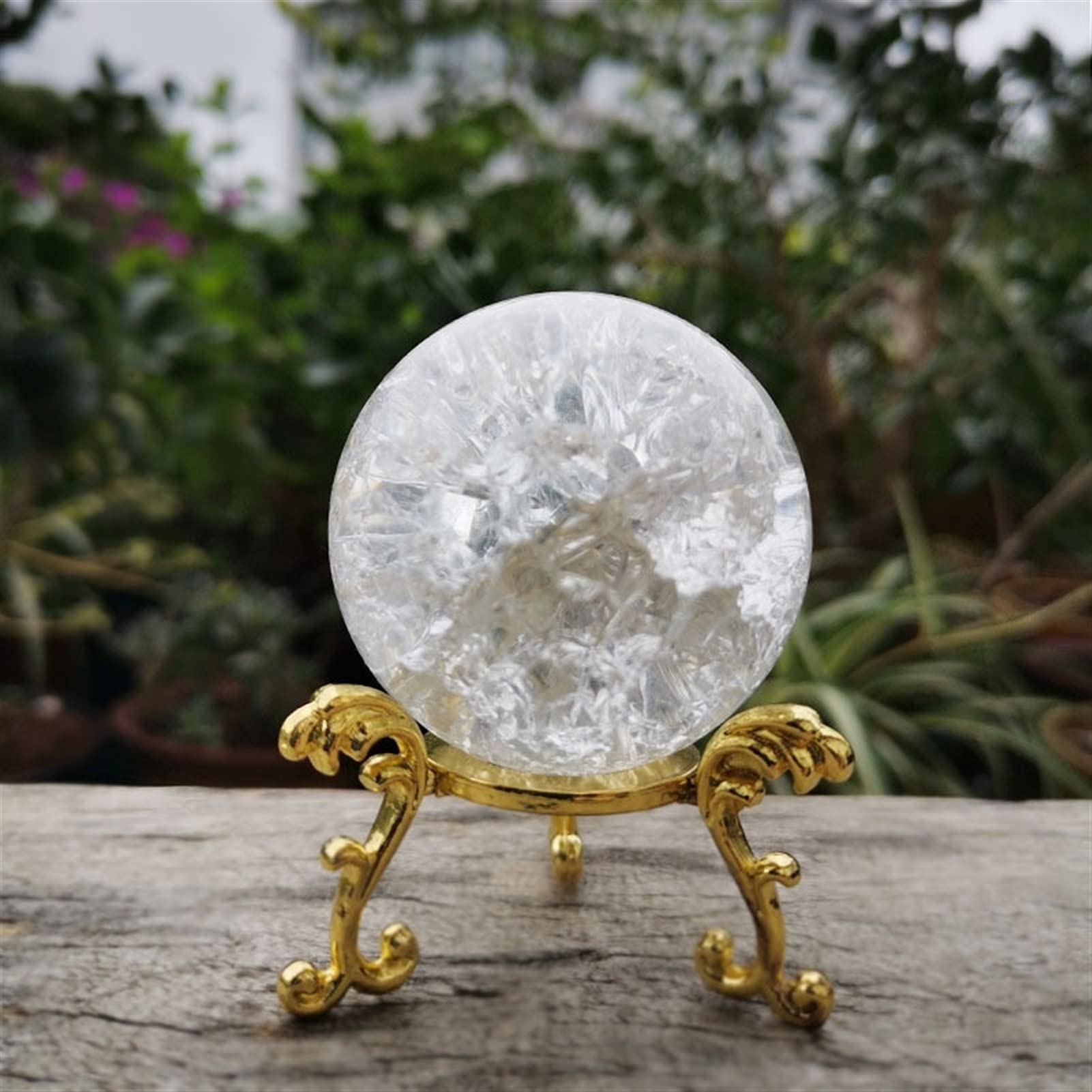 Boule de cristal ésotérique en verre, idée cadeau originale