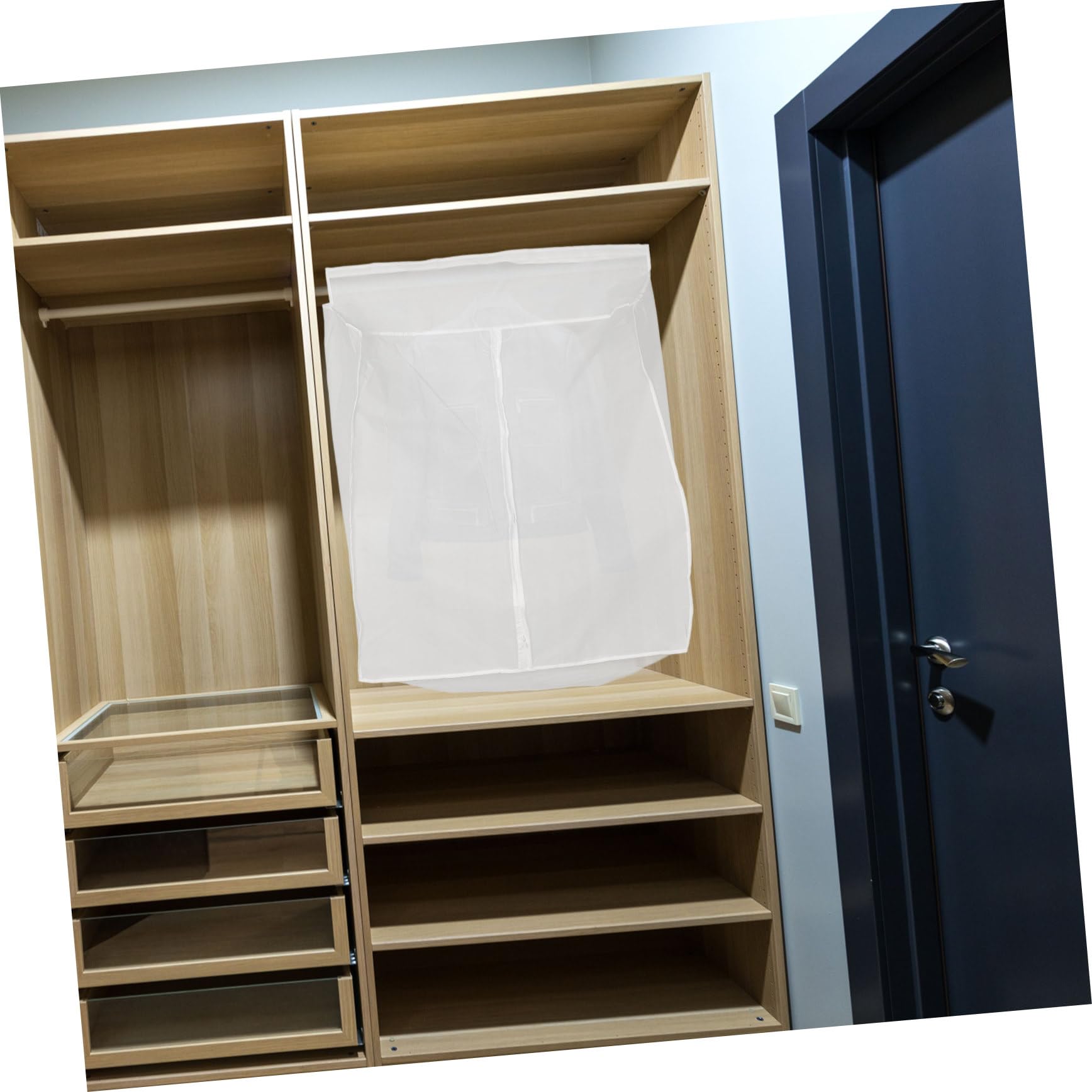 ULTECHNOVO Funda Protectora para Ropa de Peva, Plegable Almacenamiento Conveniente para Guardar Trajes y Abrigos Armario del Hogar