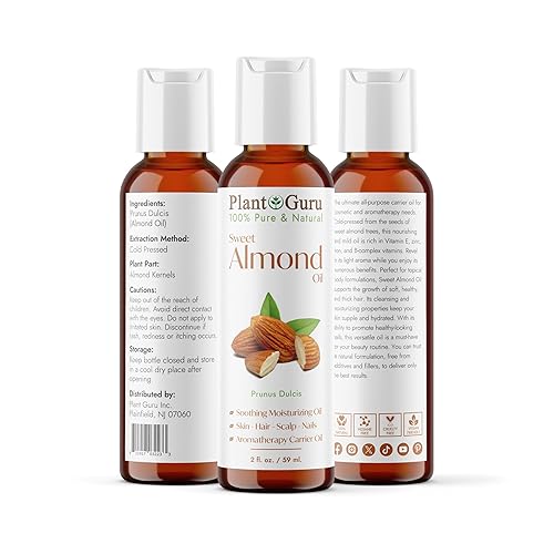 Miniatura 2 de Aceite de almendras dulces 2 oz prensado en frío 100 puro natural para la piel el cuerpo la cara y el cabello creciente hidratante Ideal para cremas