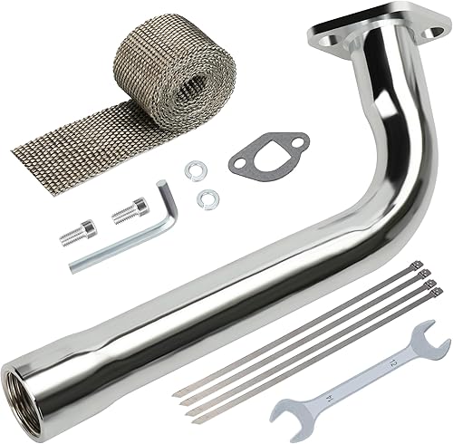 Miniatura 25 de YOXUFA Tubo de escape 212 compatible con Predator 196cc 224cc 6.5hp Coleman CT200U CT200U-EX BT200X KT196 Baja Warrior Massimo MB200 Mini Bike Go