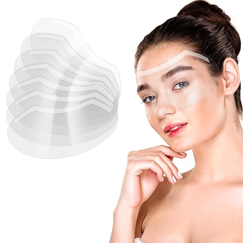 100 protectores faciales desechables para cejas después de cirugía, cubierta protectora de plástico para ojos para adultos, laca para cortar el