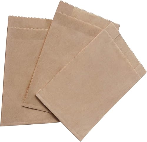 Miniatura 2 de bags 100 Pack 100% Brown Kraft Paper, 5" x 8" x 2" Inches, Gift Card, Gift Candy, Cookies, Doughnut, Crafts, Party Favor, Sandwich, Jewelry