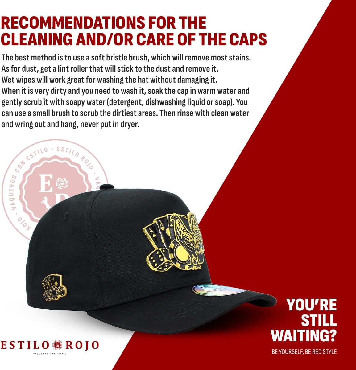 Los 3 Vicios - Original Snapback Hat - Trucker - Baseball Cap – Adjustable Man and Woman - Animal Embroidered Design – Black - Image 7