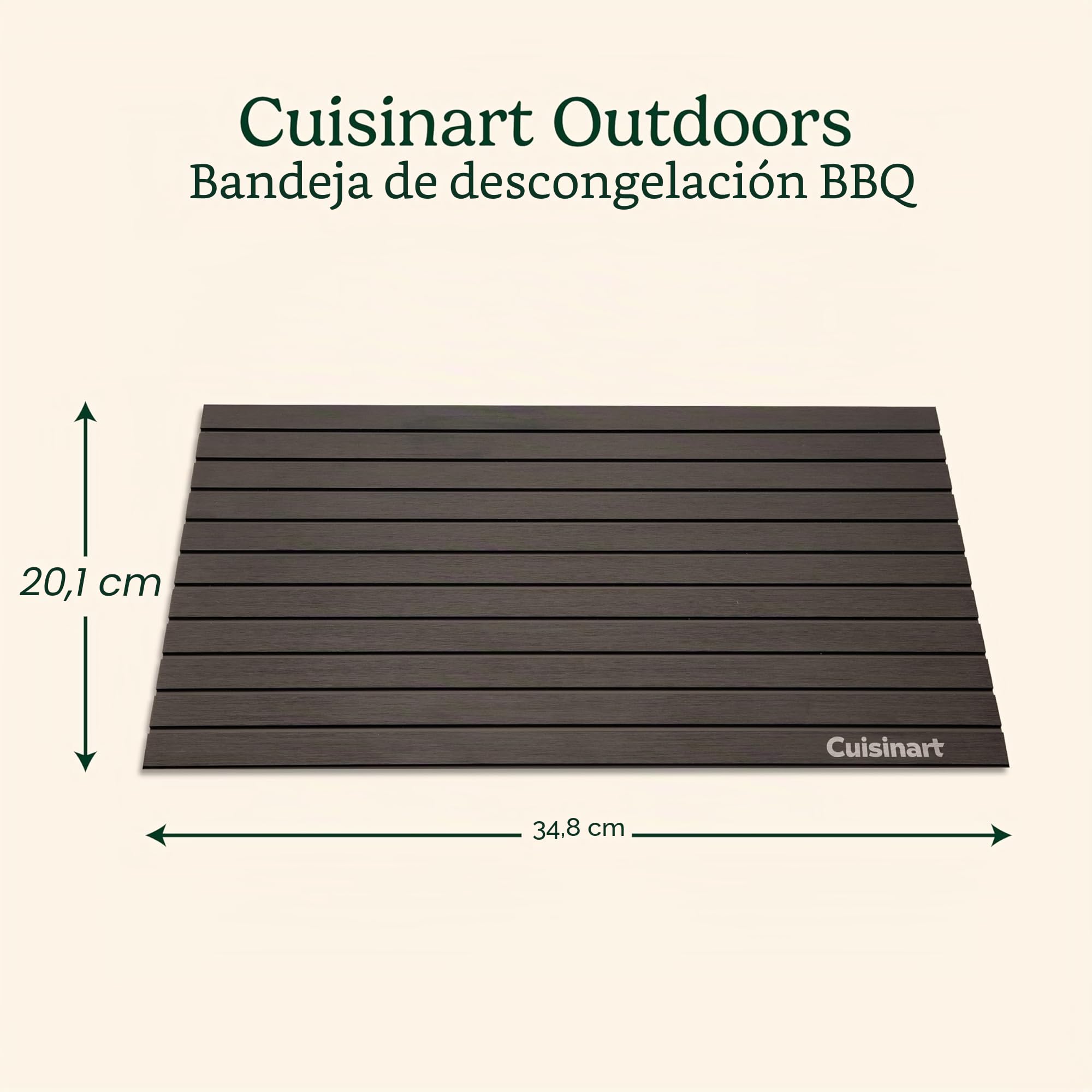 Cuisinart CDT-010 - Bandeja para descongelar Barbacoa, Color Negro